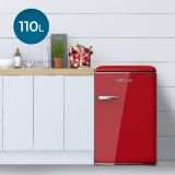 Tabletop Rojo Retro Cecotec 90cm 110 litros