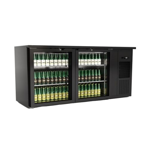 Expositor botellero refrigerado 2 puertas cristal 