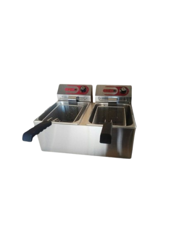 Freidora Eléctrica 8+8L EF-8Lx2 3,25+3,25KW