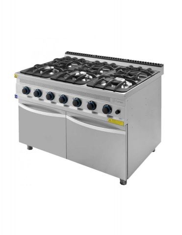 Cocinas Gas con mueble Serie 930 400mm 6 Fuegos