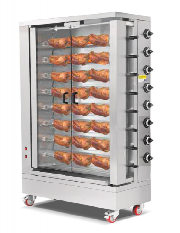 Asador de pollos vertical 8 espadas