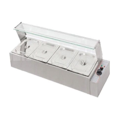 Vitrina caliente al baño maría 4 cubetas BM-4 3143