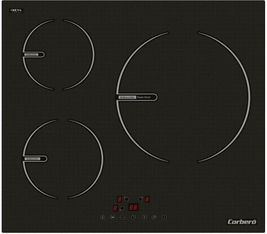 Inducción Corbero CCIG9322, 3 Zonas, Touch Control