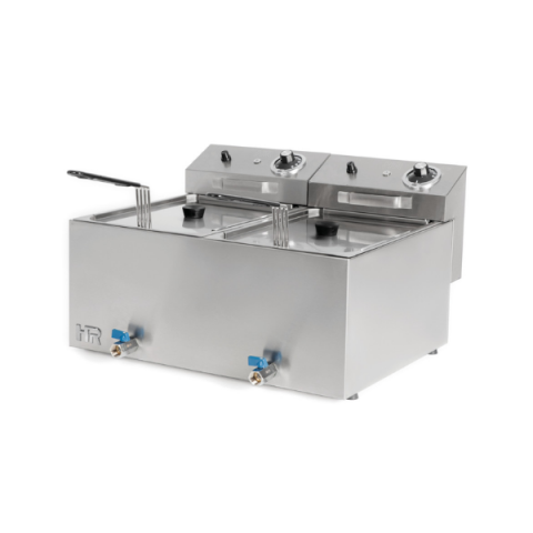Freidora 8L + 8L con grifo HR OUTLET 