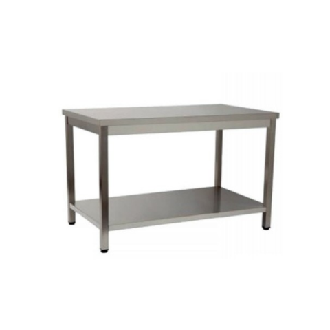 Mesa central desmontable con entrepaño 1200x600mm