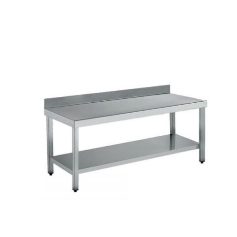 Mesa mural soldada con entrepaño 2000x600mm