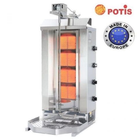 ASADOR DE KEBAB 4 QUEMADORES POTIS A GAS